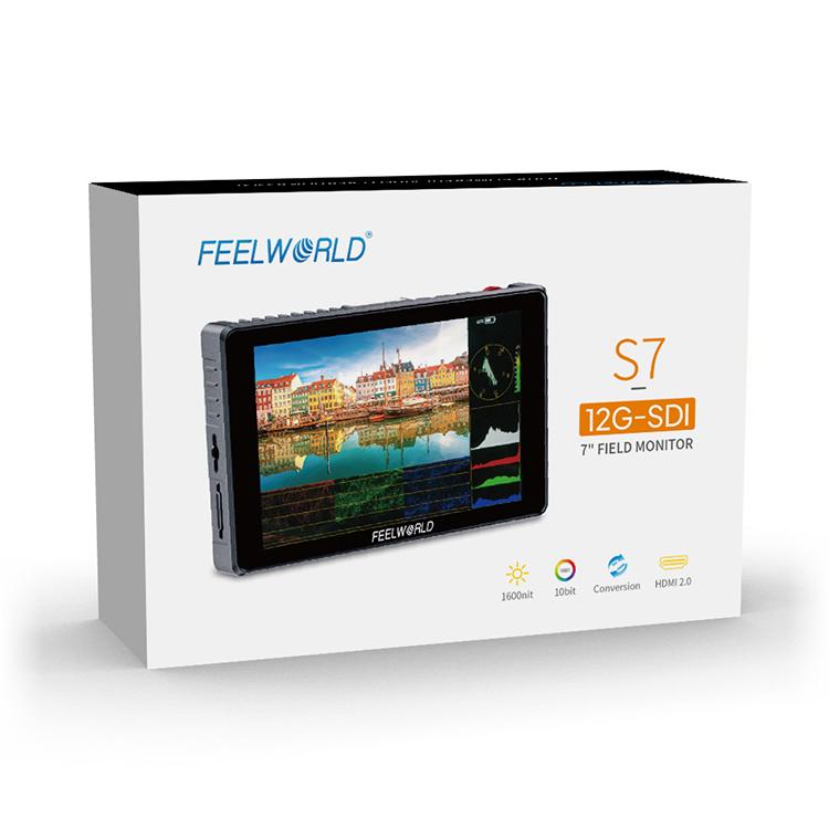 FEELWORLD S7 Monitor de Campo 7 Pulgadas Pantalla Tactil 1600 Nit HDMI2.0