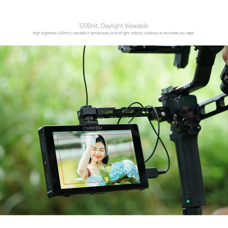 FEELWORLD F7 PLUS Monitor De Campo DSLR 7 Pulgadas Pantalla Tactil 4K