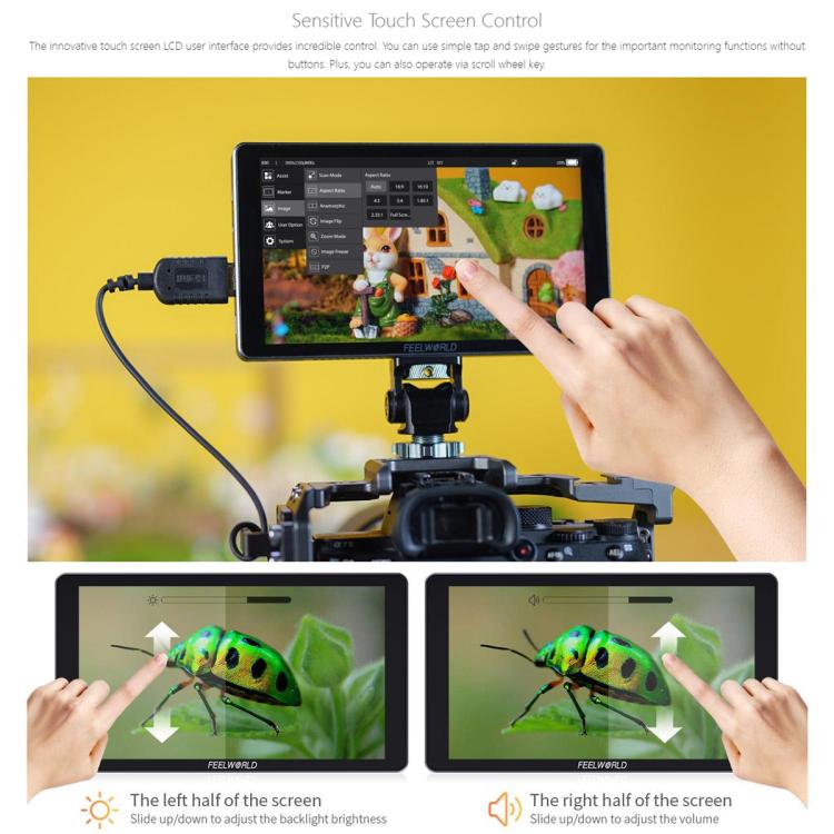 FEELWORLD P6XL Monitor De Campo Portátil 1200 Nit Brillo