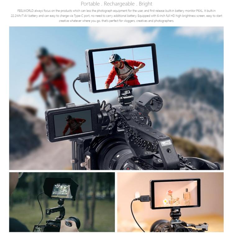 FEELWORLD P6XL Monitor De Campo Portátil 1200 Nit Brillo