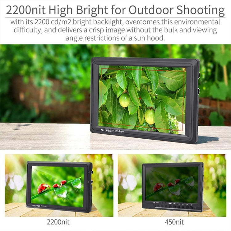 FEELWORLD FW279S Monitor De Campo 7 Pulgadas 2200Nit