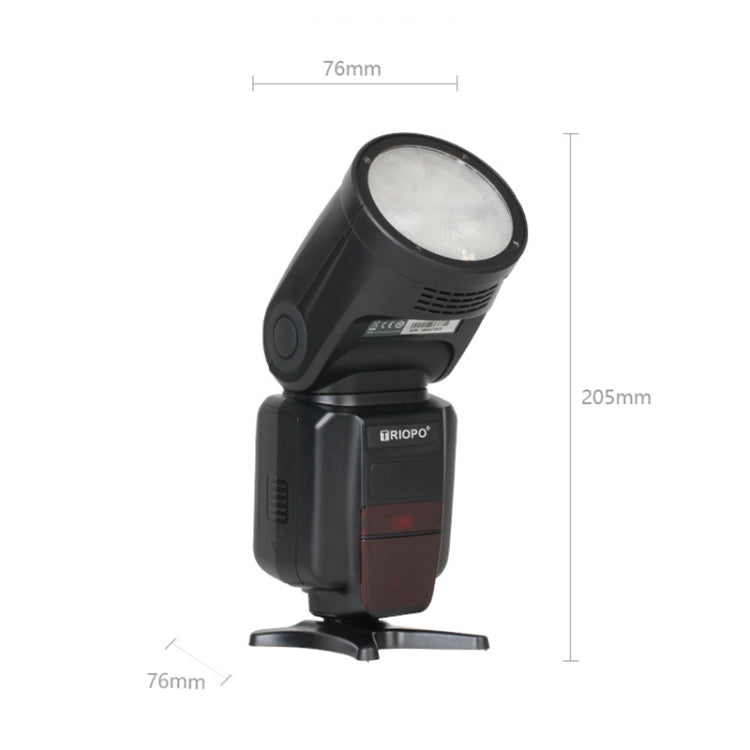 TRIOPO R1 76WS Speedlite TTL para DSLR 1/8000s Alta Velocidad