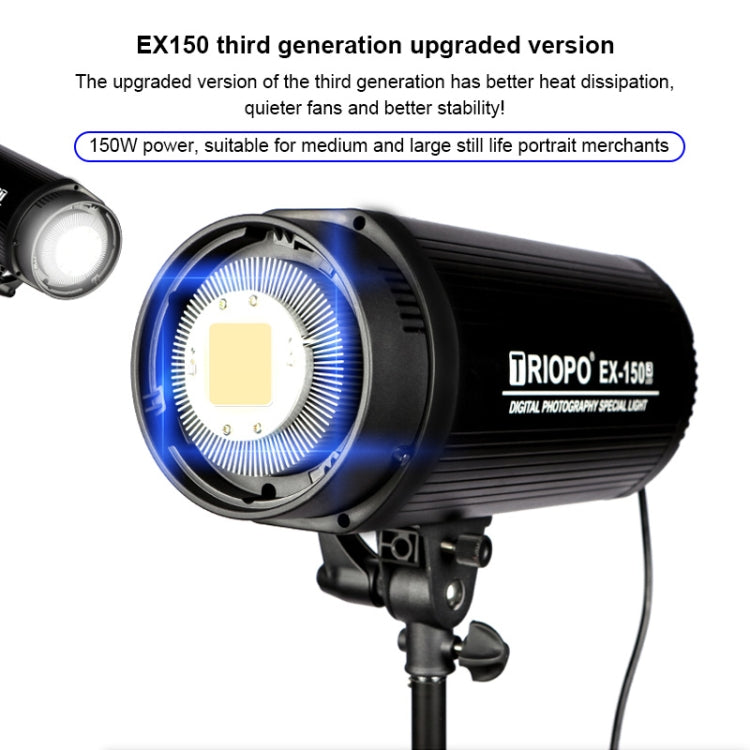 TRIOPO EX-150W Flash de Estudio Disipación de Calor LED
