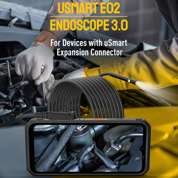 uSmart E2 Endoscopio Digital IP67 720P Impermeable para Ulefone Armor 9 / 9E / Power Armor 13 / 16 Pro / 18T / Armor Pad