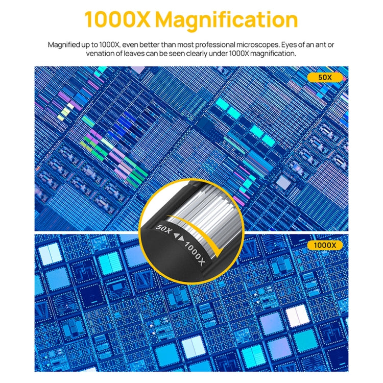 Ulefone uSmart C01 Microscopio Digital 50X-1000X y 1MP
