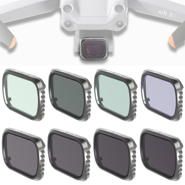 JSR KS 8 en 1 Filtro de Lente Nocturno para DJI Air 2S Drone Pro
