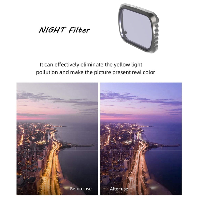 JSR KS 8 en 1 Filtro de Lente Nocturno para DJI Air 2S Drone Pro