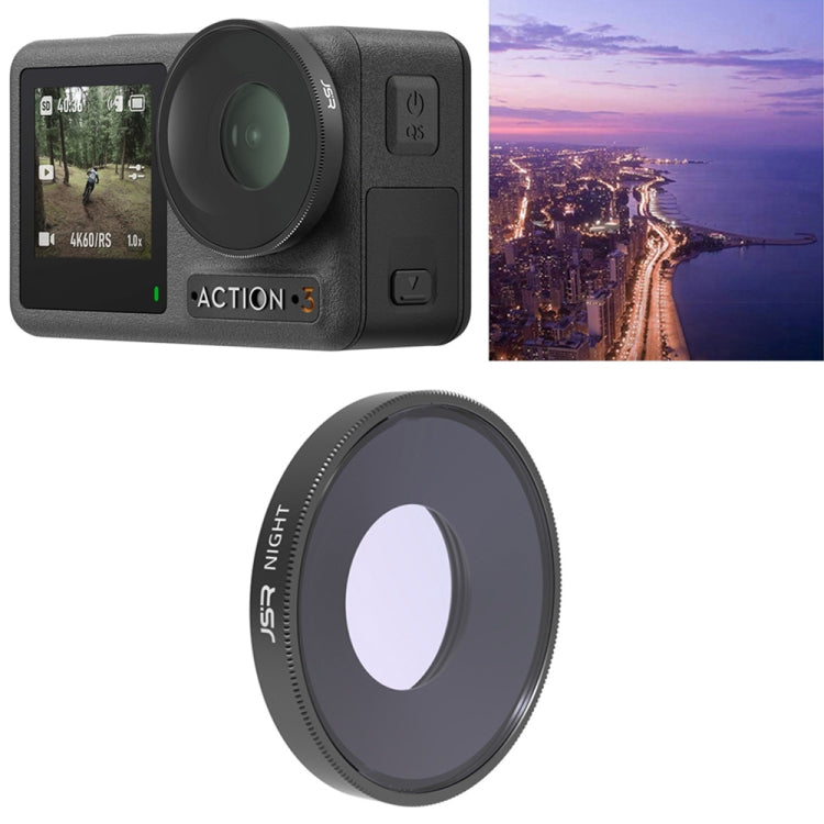 JSR NIGHT Filtro Lente Para Osmo Action 3 Alta Transmitancia