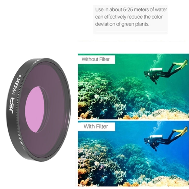 JSR Filtro Rosa para DJI Osmo Action 3 Alta Transmitancia