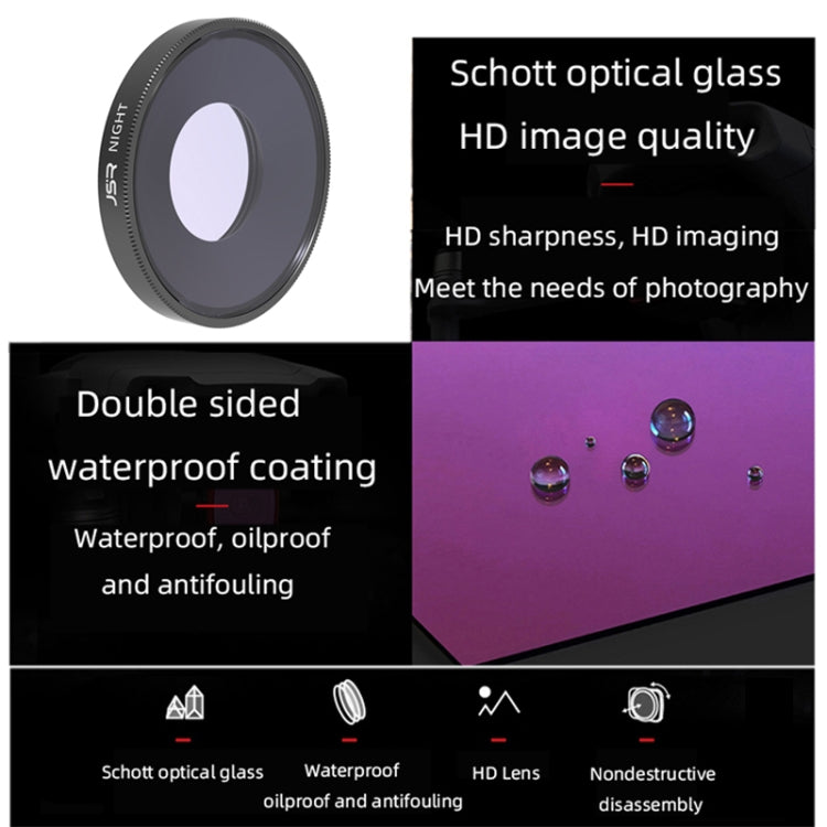 JSR 8 En 1 Streak Blue CPL Filtro Para DJI Osmo Action 3
