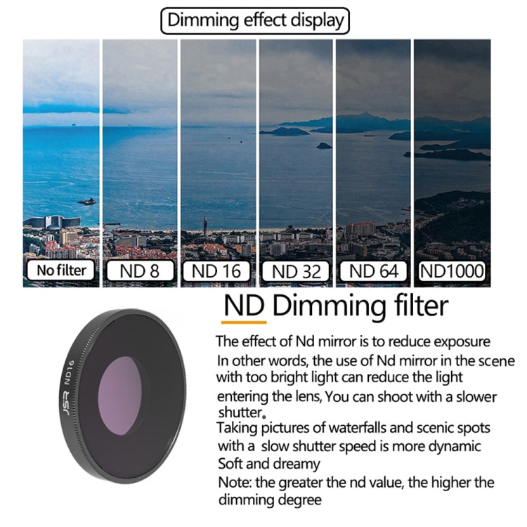 JSR 8 En 1 Streak Blue CPL Filtro Para DJI Osmo Action 3