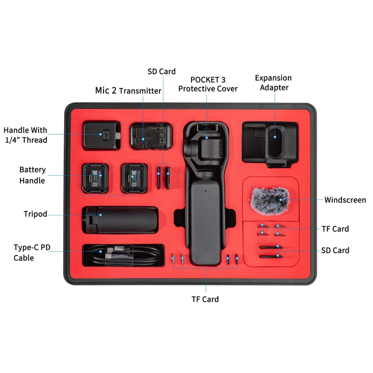 STARTRC DJI Osmo Pocket 3 Estuche Impermeable Kit Completo