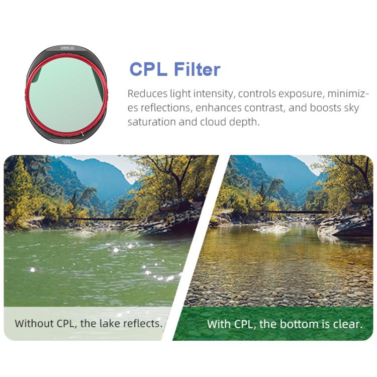 STARTRC Filtro CPL Para DJI Mavic 4 Pro Elimina Reflejos