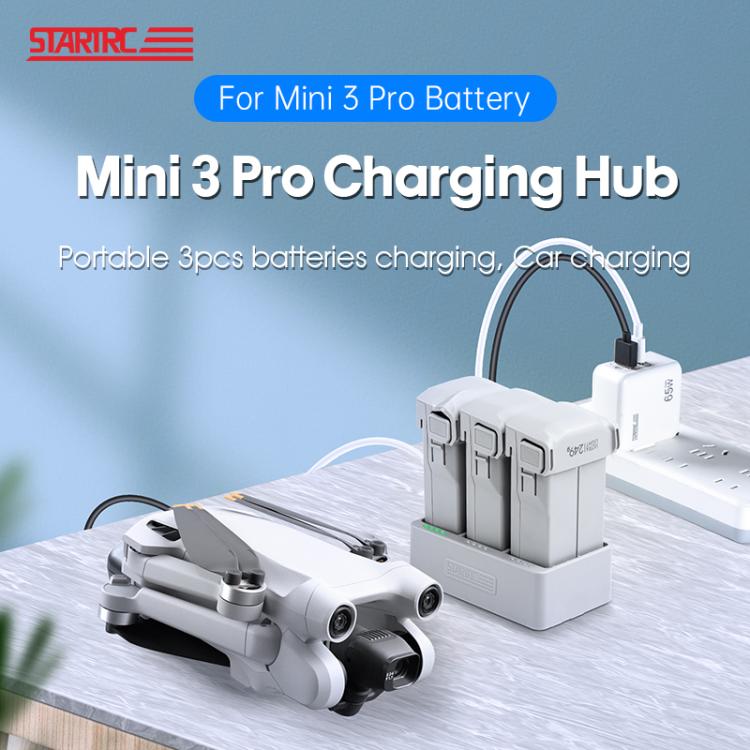 STARTRC 3 En 1 Cargador Para DJI Mini 3 Pro Carga Secuencial