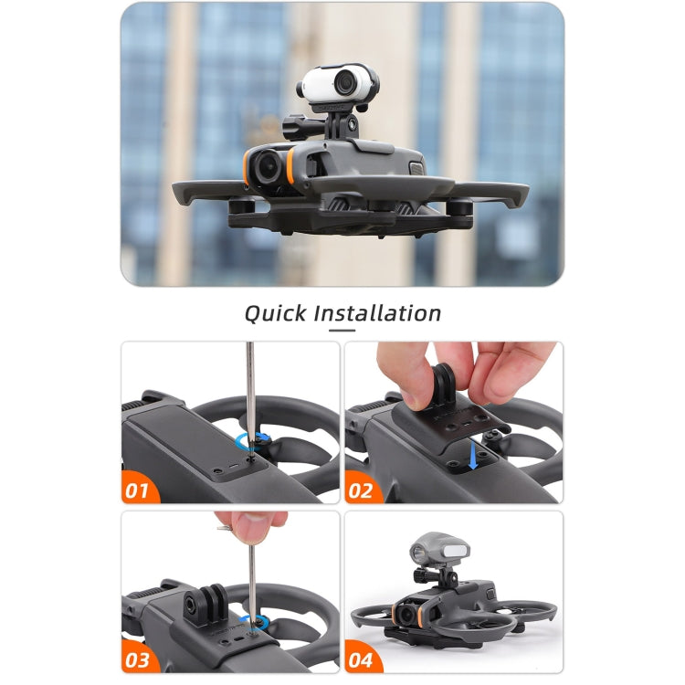 Sunnylife DJI Avata 2 Soporte Cámara Montaje Drone Luz
