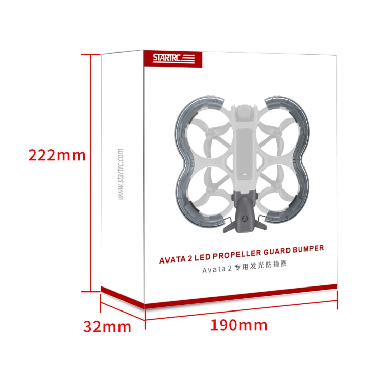 STARTRC DJI Avata 2 Drón Anillo Anticolisión LED Iluminado