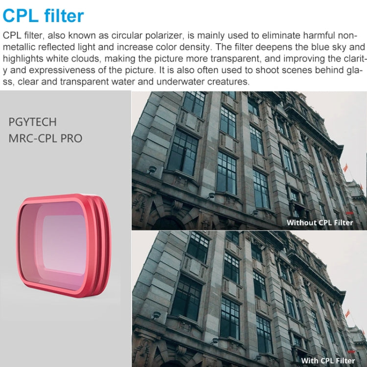 PGYTECH P-18C-011 MRC-CPL Filtro Lente Color Pro OsmoPocket
