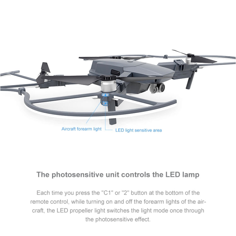 PGYTECH P-MA-124 Accesorio Cubierta Protección LED DJI Mavic Pro Plegable