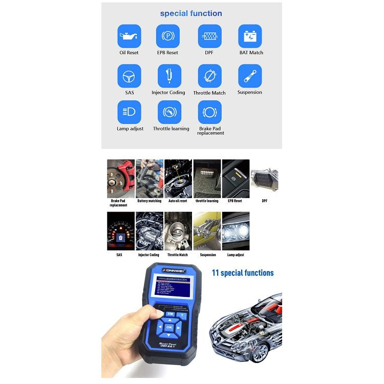 KONNWEI KW450 Probador De Batería Con TFT 2,8 Color Azul