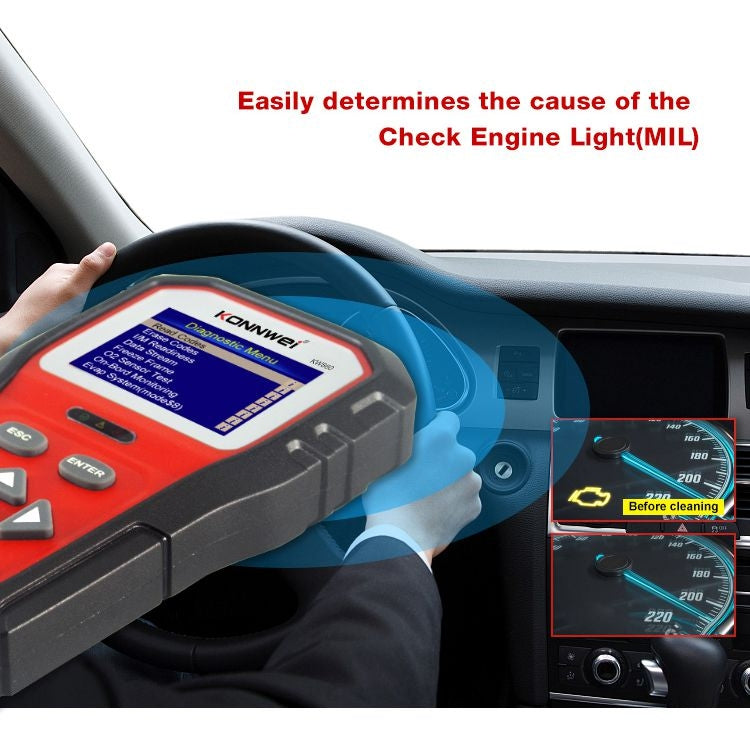 KONNWEI KW860 Probador De Batería Para Coche Pantalla 2,8
