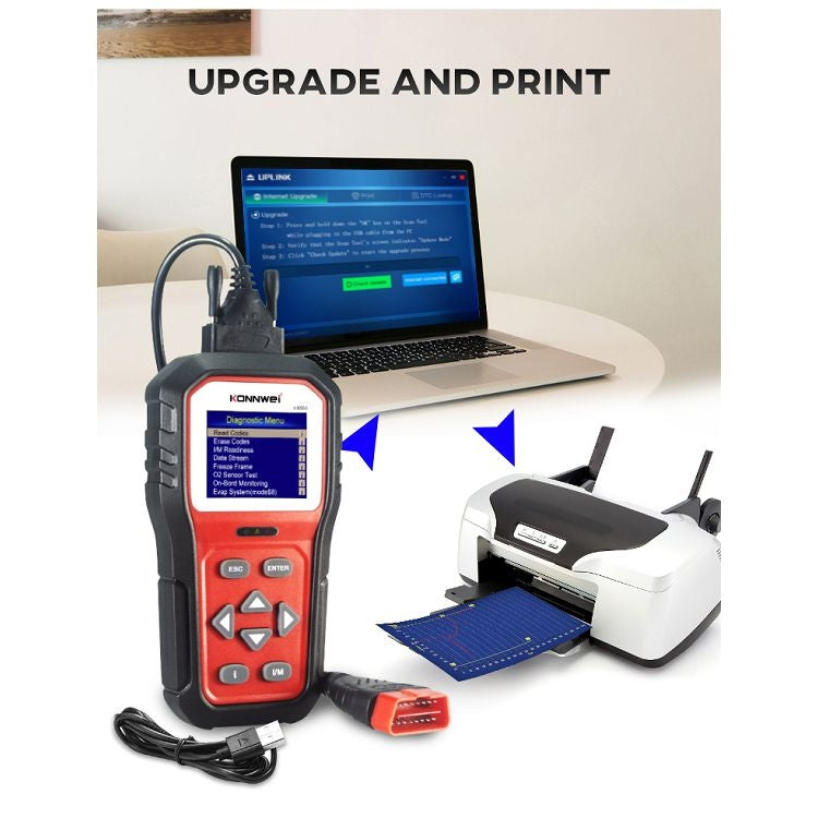 KONNWEI KW860 Probador De Batería Para Coche Pantalla 2,8