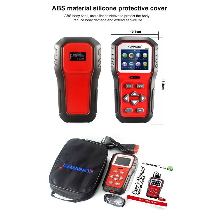 KONNWEI KW860 Probador De Batería Para Coche Pantalla 2,8