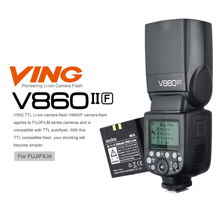Godox V860IIF Flash Inalámbrico HSS 1/8000s Fujifilm