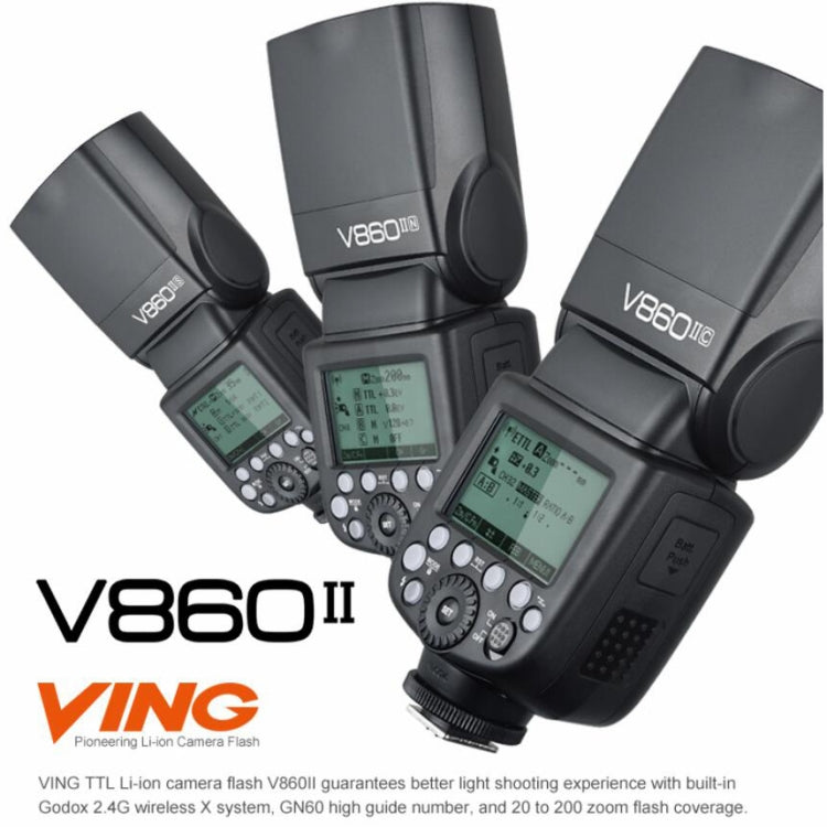 Godox V860IIN Flash Inalámbrico Nikon 2.4GHz HSS Pro