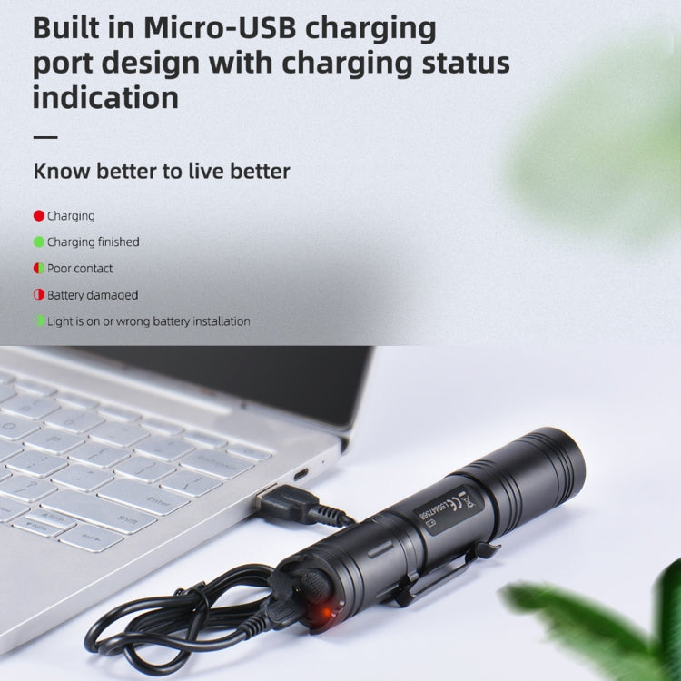 WUBEN L50 Linterna USB Recargable Portátil Exterior para Acampar