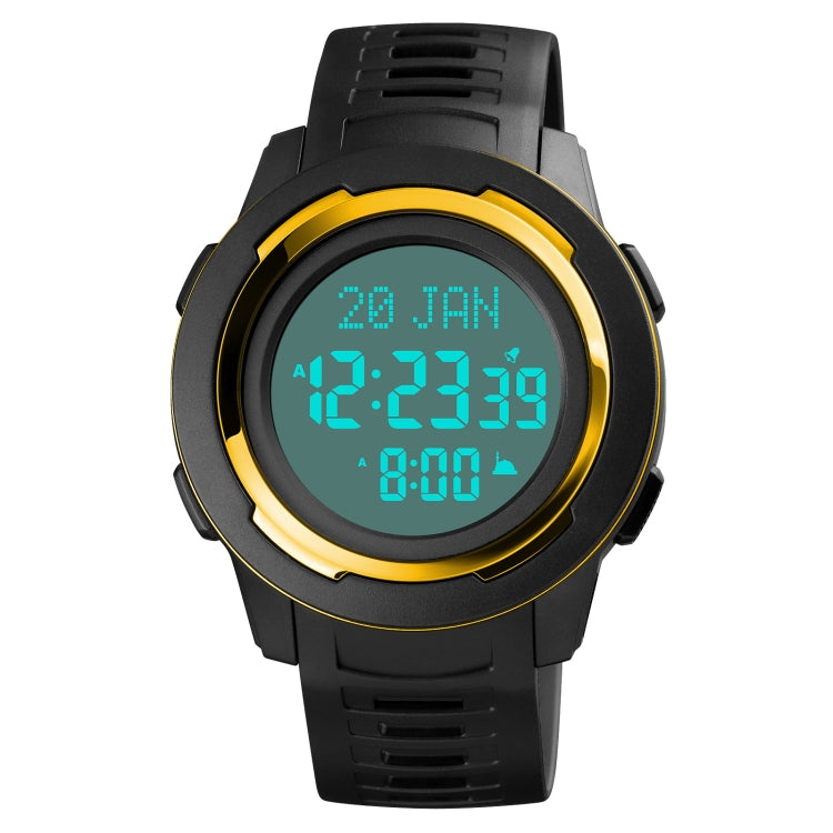 SKMEI 1729 Reloj Digital Led Multifunción Calendario Qibla Compacto