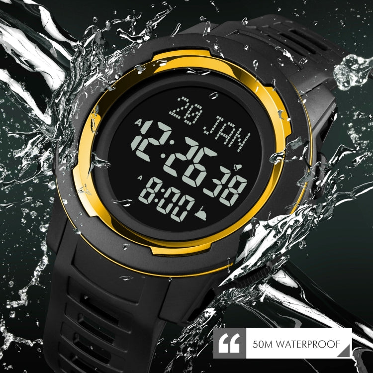 SKMEI 1729 Reloj Digital Led Multifunción Calendario Qibla Compacto