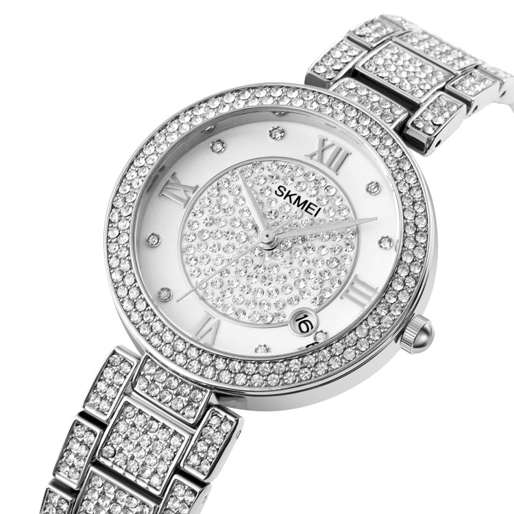 SKMEI 1739 Reloj Diamante Numeros Romanos Cuarzo Resistencia 30m