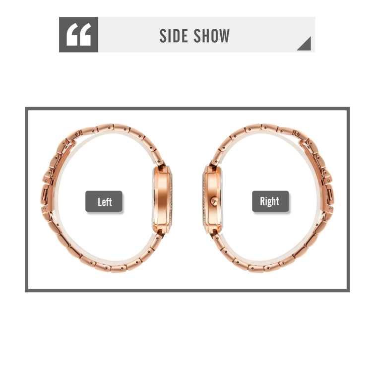 SKMEI 1739 Reloj Diamante Numeros Romanos Cuarzo Resistencia 30m