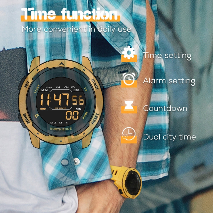 North Edge Mars Reloj Inteligente Pantalla FSTN Legible Sol