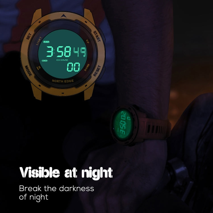 North Edge Mars Reloj Inteligente Pantalla FSTN Legible Sol