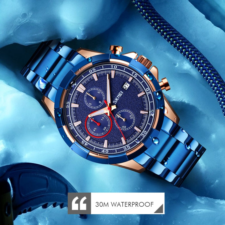 SKMEI 9192 Reloj De Hombre Acero Inoxidable Luminoso