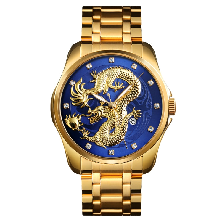 SKMEI 9193 Reloj Cuarzo Luminoso Calendario Dragón