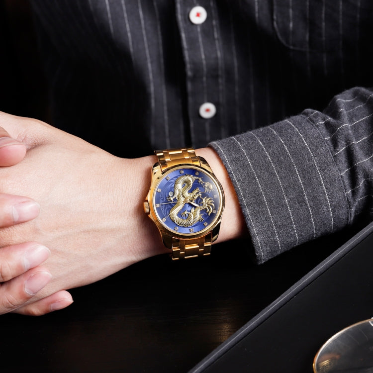 SKMEI 9193 Reloj Cuarzo Luminoso Calendario Dragón