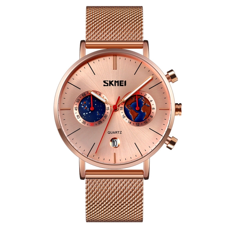 SKMEI 9231 Reloj Cuarzo Cronómetro Acero Inoxidable