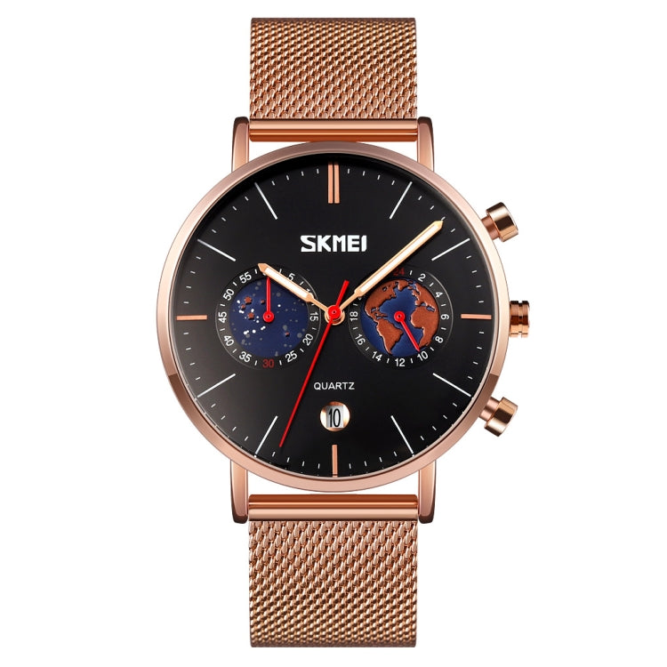 SKMEI 9231 Reloj Cuarzo Cronómetro Acero Inoxidable
