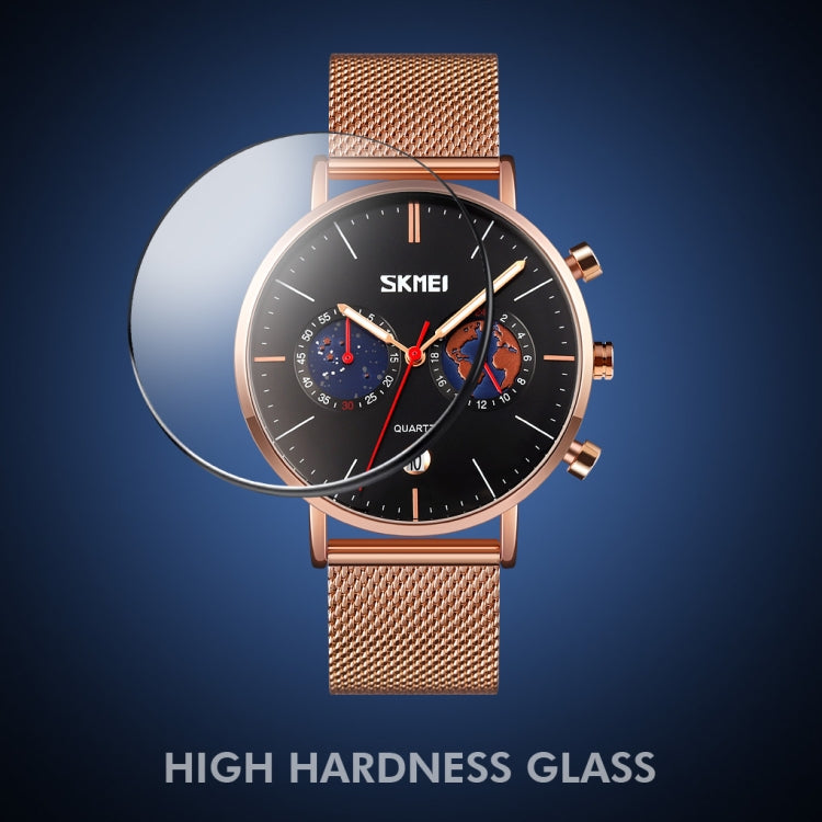 SKMEI 9231 Reloj Cuarzo Cronómetro Acero Inoxidable