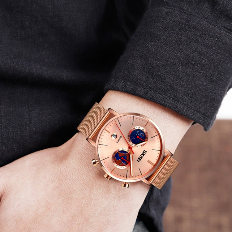 SKMEI 9231 Reloj Cuarzo Cronómetro Acero Inoxidable