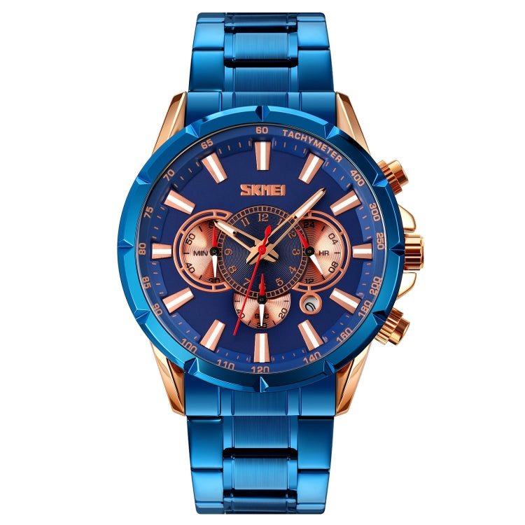 SKMEI 9241 Reloj Cronómetro Calendario Correa Acero