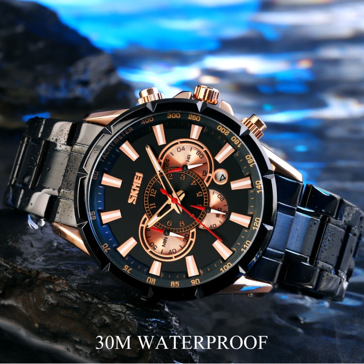 SKMEI 9241 Reloj Cronómetro Calendario Correa Acero