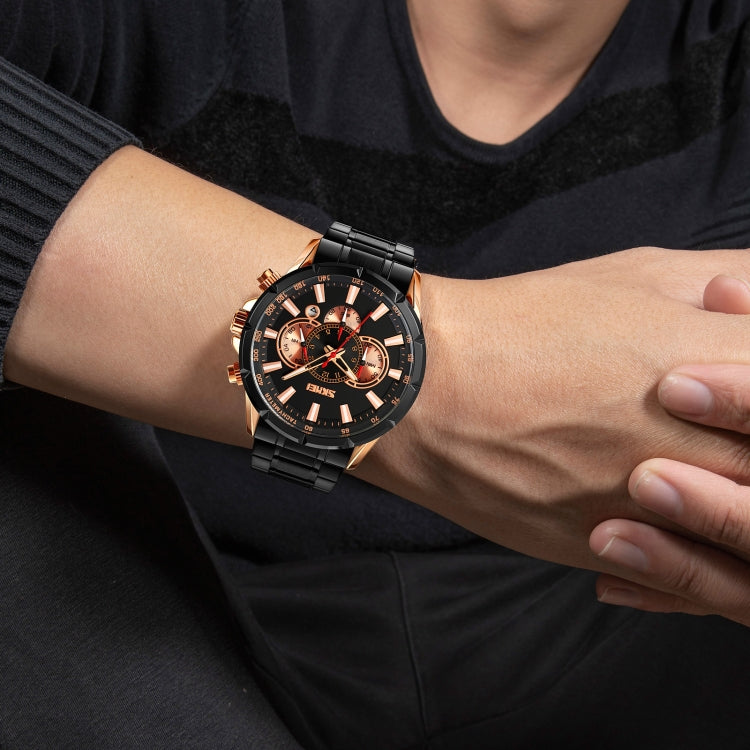 SKMEI 9241 Reloj Cronómetro Calendario Correa Acero