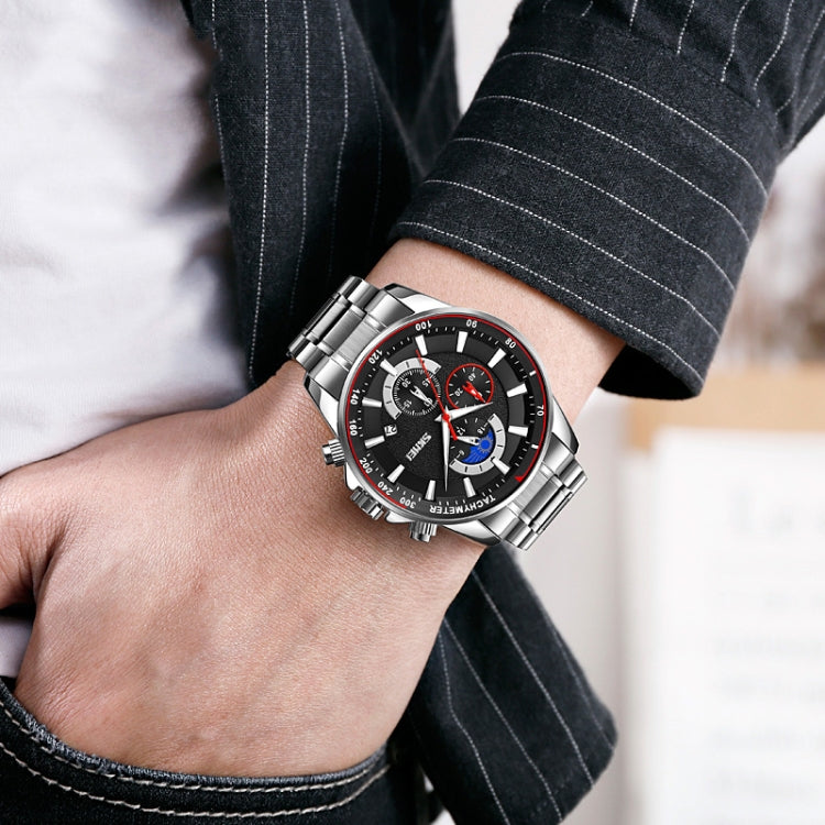 SKMEI 9250 Reloj Cronómetro Fase Lunar 30m Resistente