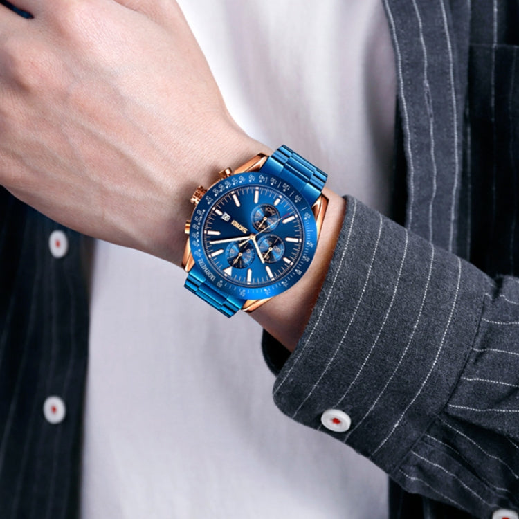 SKMEI 9253 Reloj Cronómetro Correa Acero Inoxidable