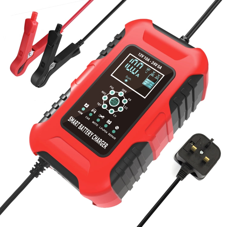 FOXSUR 10A 12V Cargador Batería Inteligente 7 Etapas