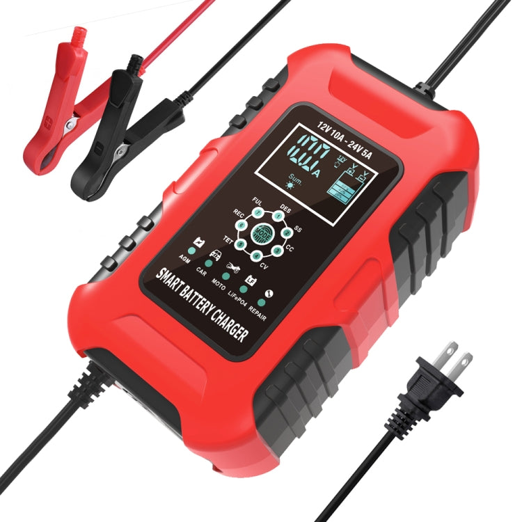 FOXSUR 10A 12V Cargador Batería Inteligente 7 Etapas