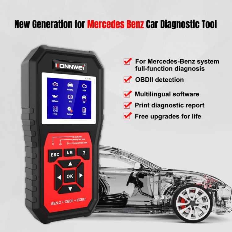KONNWEI KW460 Diagnóstico Automotriz Lectura Códigos 12V